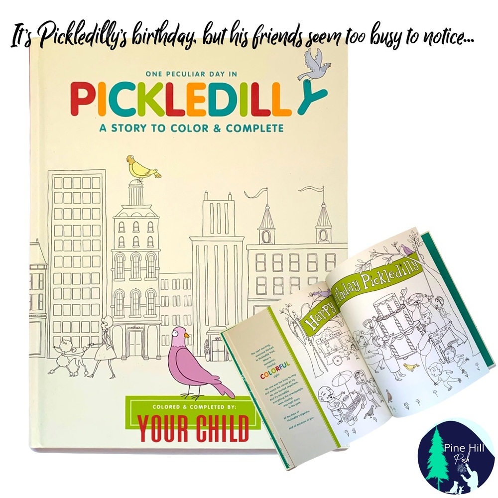 NEW PICKLEDILLY Pigeons Hallmark Childrens Book DIY Illustrate/Color Hardcover